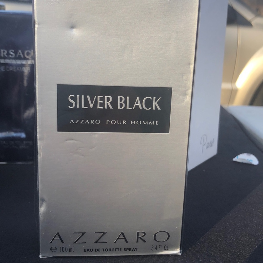 Silver black azzaro pour homme